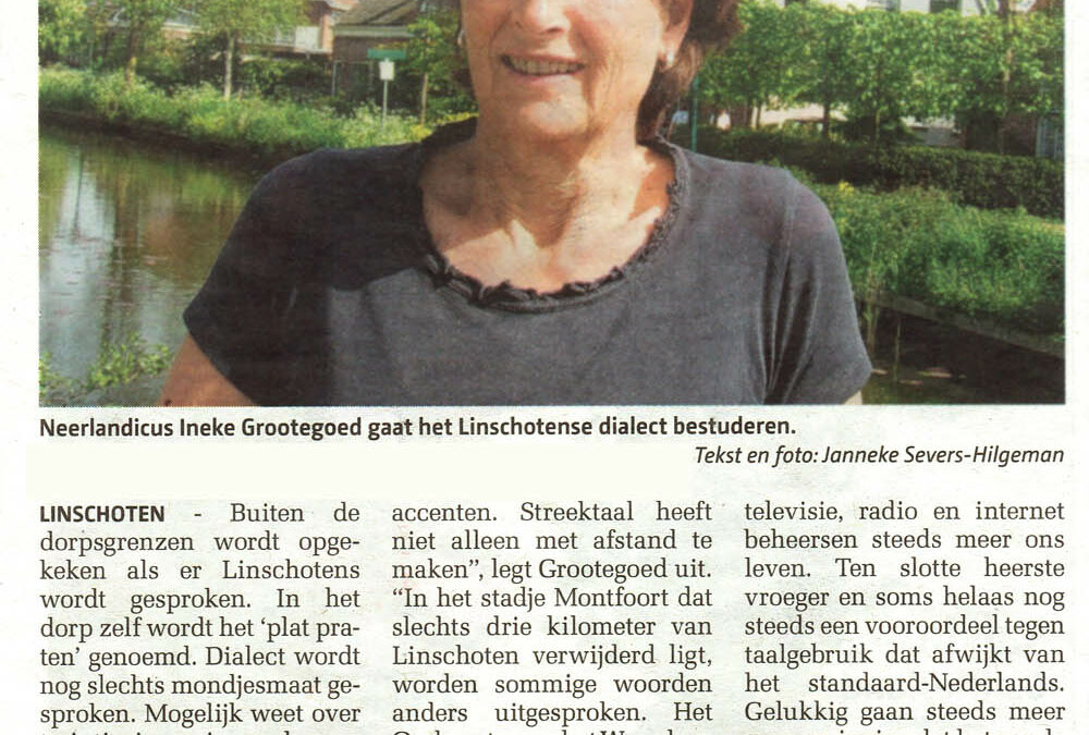 Linschotens: is het plat praten of gewoon dialect?