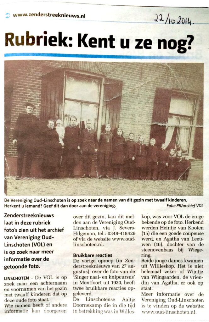 Kent u ze nog Een groot gezin