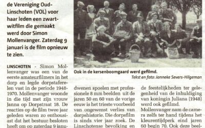 Zwart-wit film eind jaren 40 vertoond