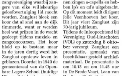 Zanglust 70 jaar