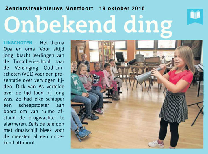 VOL-Presentatie over vervlogen tijden