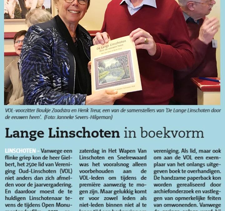 “Lange Linschoten” in boekvorm