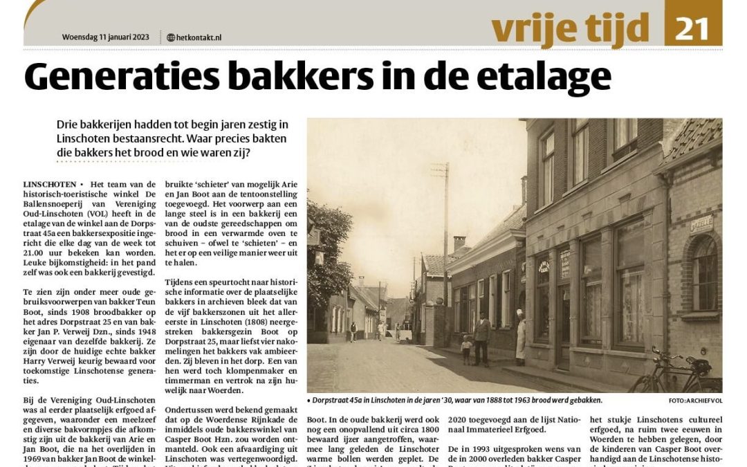 Generaties bakkers in de etalage