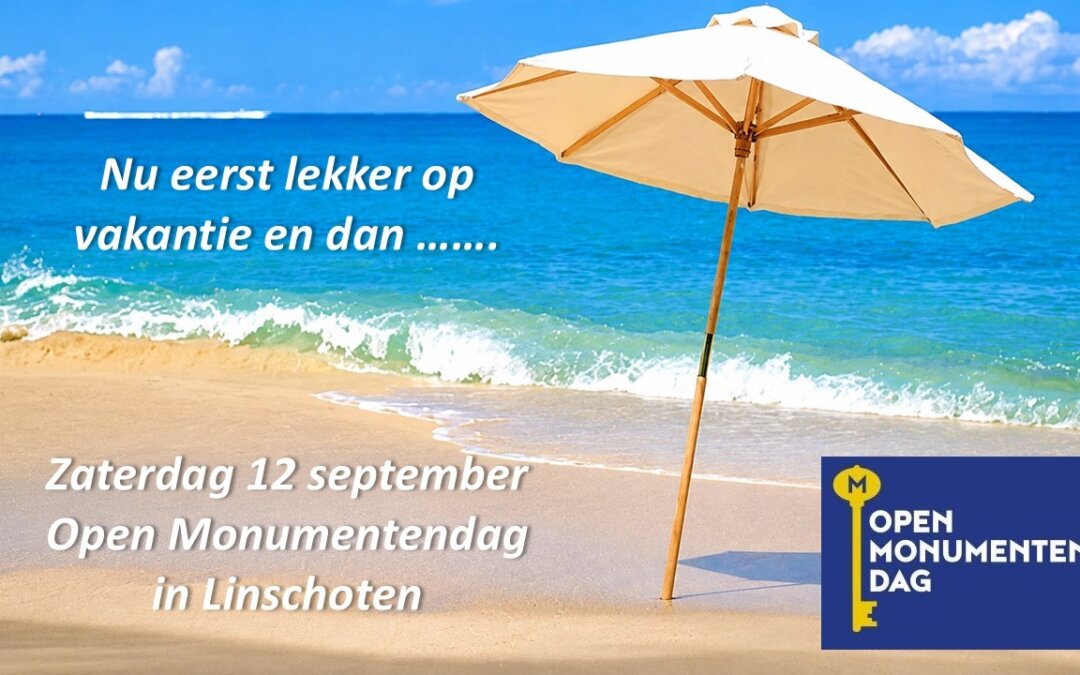 12 september 2026: Open Monumentendag.